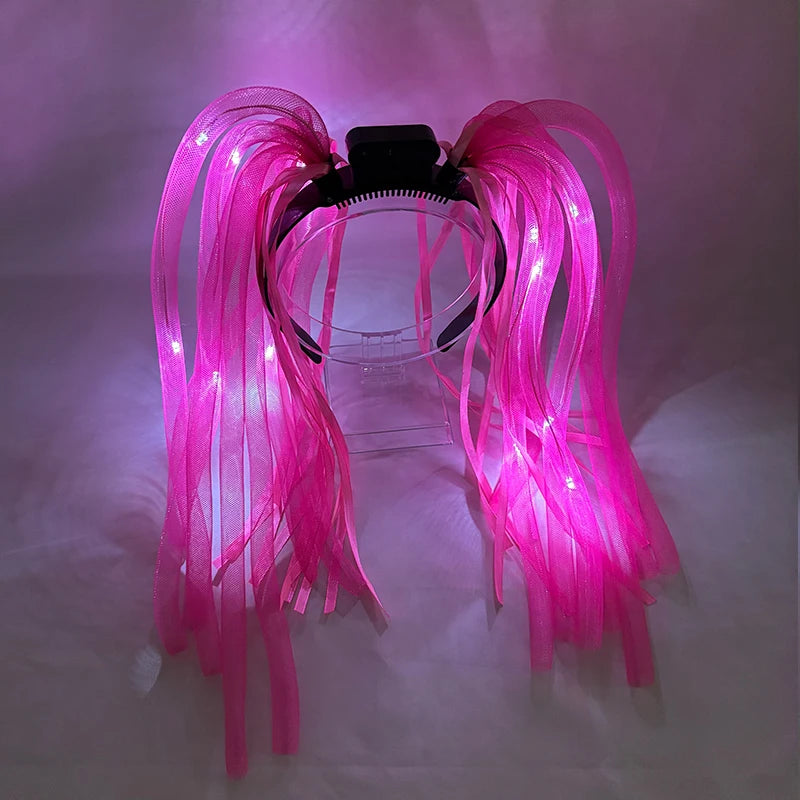 LED Flashing Party Headband Noodle Bachelorette Rave Costume