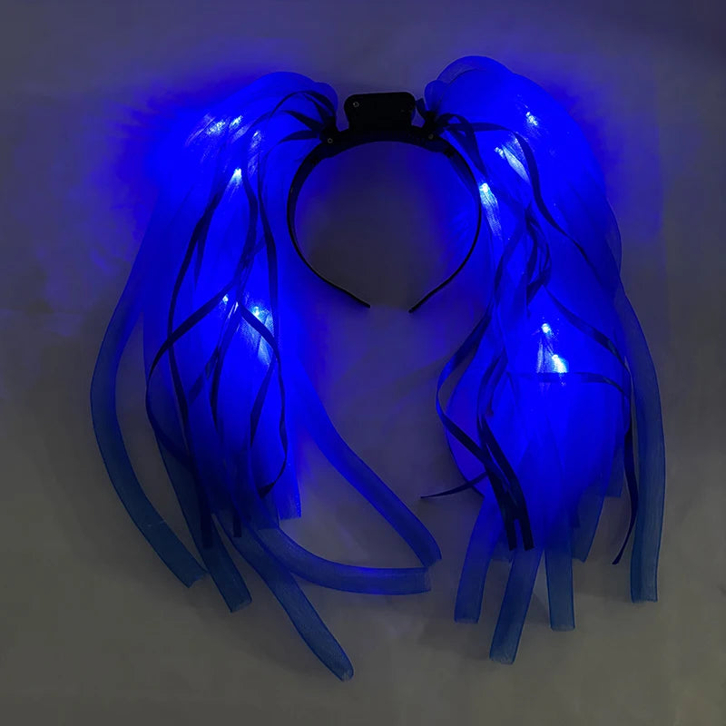 LED Flashing Party Headband Noodle Bachelorette Rave Costume