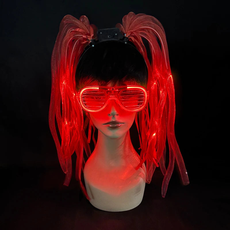 LED Flashing Party Headband Noodle Bachelorette Rave Costume