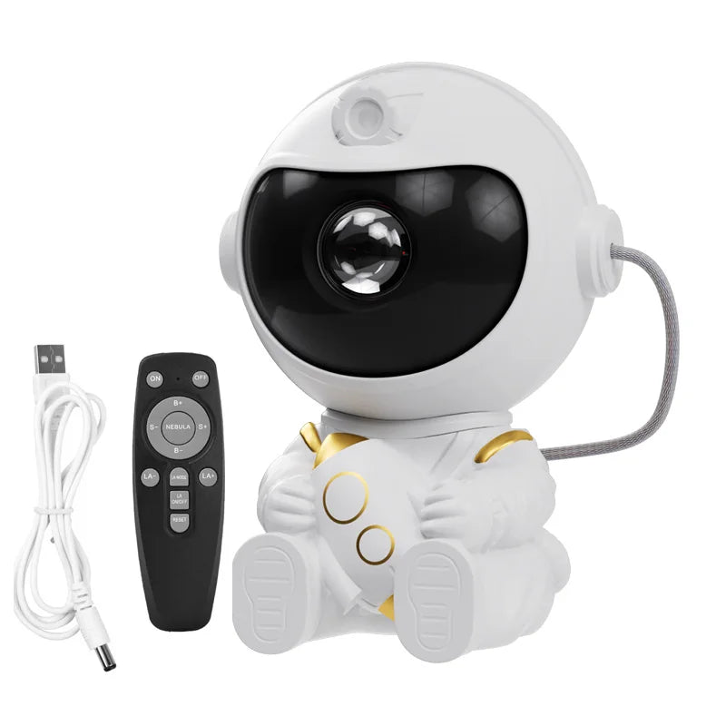 LED Galaxy Projector Starry Sky Astronaut Room Decor Lamp