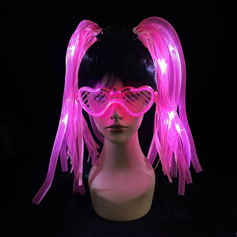 LED Flashing Party Headband Noodle Bachelorette Rave Costume