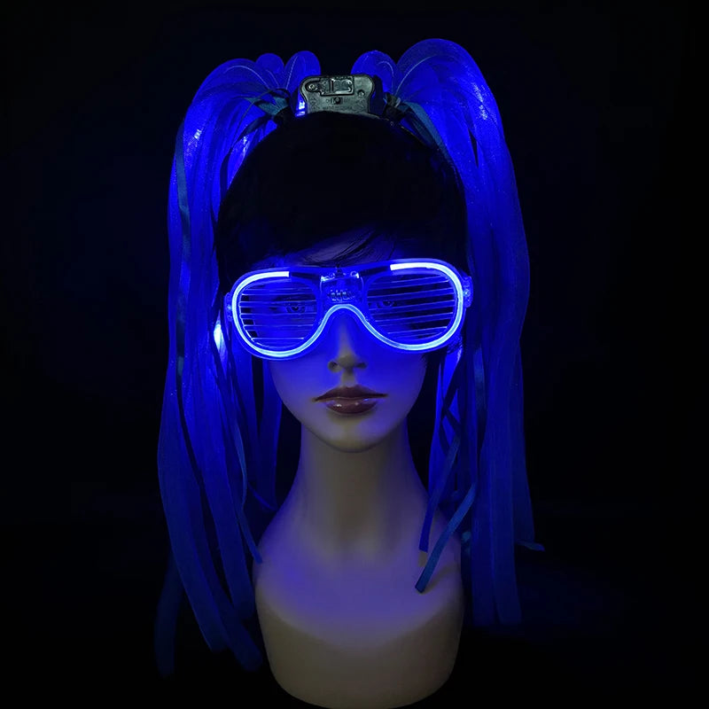 LED Flashing Party Headband Noodle Bachelorette Rave Costume