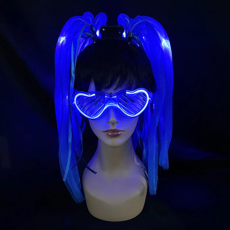 LED Flashing Party Headband Noodle Bachelorette Rave Costume