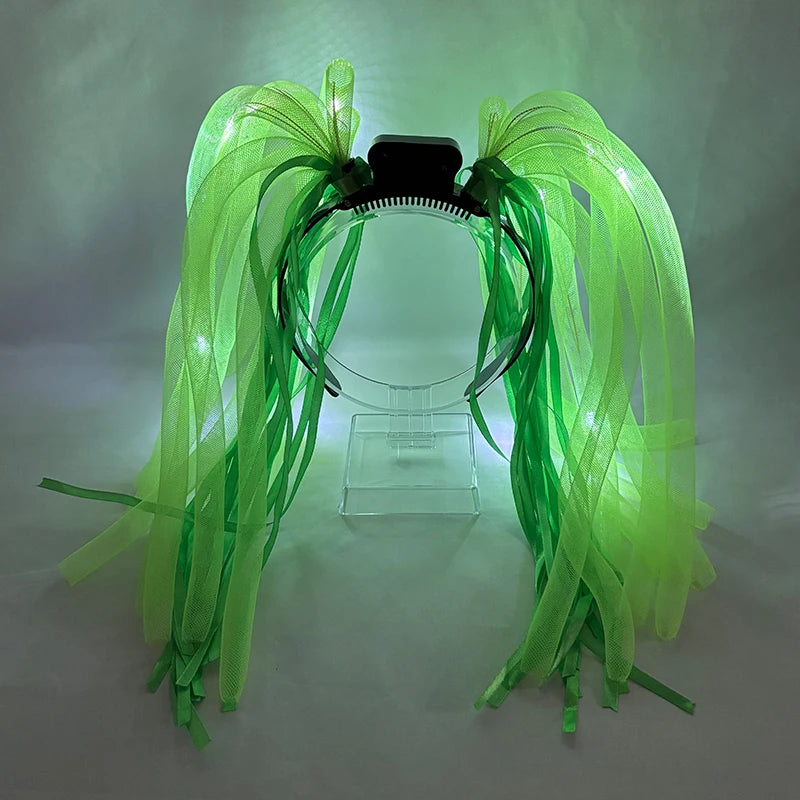 LED Flashing Party Headband Noodle Bachelorette Rave Costume