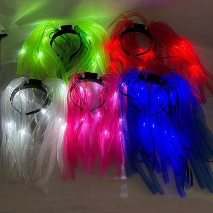 LED Flashing Party Headband Noodle Bachelorette Rave Costume