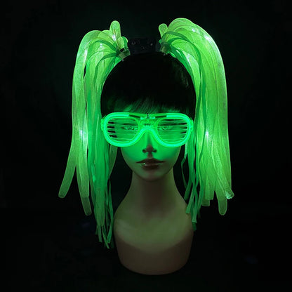 LED Flashing Party Headband Noodle Bachelorette Rave Costume