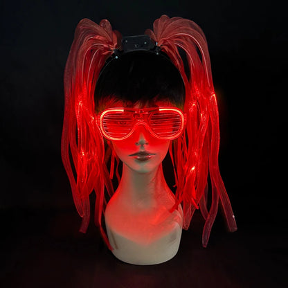 LED Flashing Party Headband Noodle Bachelorette Rave Costume