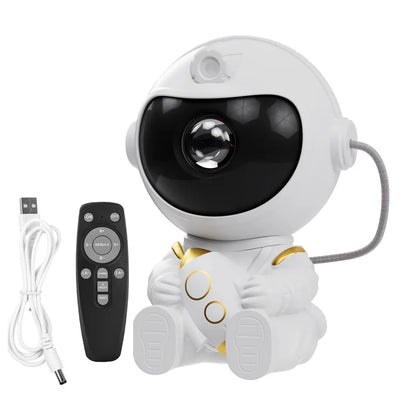 LED Galaxy Projector Starry Sky Astronaut Room Decor Lamp