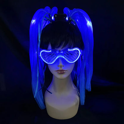 LED Flashing Party Headband Noodle Bachelorette Rave Costume