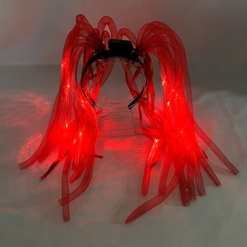 LED Flashing Party Headband Noodle Bachelorette Rave Costume